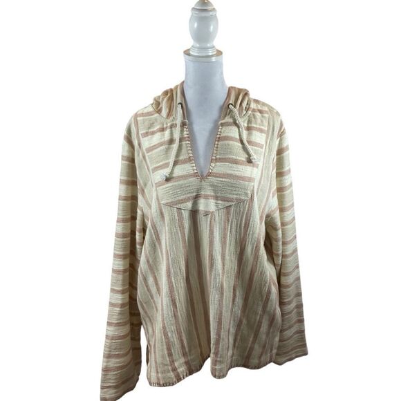 Faberty Day Tripper Hoodie Daytripper Stripes Hooded Size XL Sustainable - Picture 8 of 13